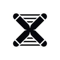 kromosom ikon. enkel stil kromosom affisch bakgrund symbol. kromosom varumärke logotyp design element. kromosom t-shirt utskrift. vektor för klistermärke.