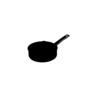 Symbol für Kochpfanne. einfaches stilrestaurant großes verkaufsplakat hintergrundsymbol. Designelement für das Logo der Kochpfanne. kochpfanne t-shirt bedrucken. Vektor für Aufkleber.