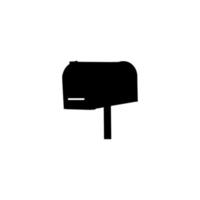 Mailbox-Symbol. einfache art frachtunternehmen großes verkaufsplakat hintergrundsymbol. Briefkasten-Markenlogo-Gestaltungselement. Briefkasten-T-Shirt drucken. Vektor für Aufkleber.