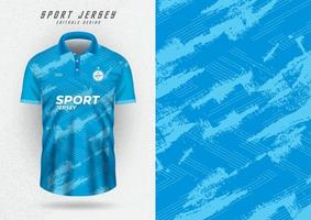 Mockup-Hintergrund für Sport-Trikot-Fußball mit blauen Pinselstrichen vektor