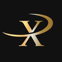 anfängliches x-Logo-Vorlagenvektor-Icon-Design vektor