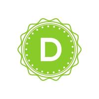 buchstabe emblem d logo identität für restaurant vektor