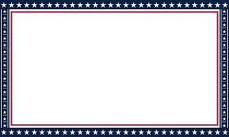 patriotischer grenzteiler amerikanische usa-flagge. vektor