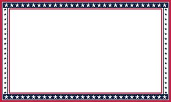 patriotisk gräns delare amerikan USA flagga. vektor