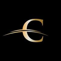 buchstabe c logo design luxus vorlage vektor