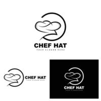 kock hatt logotyp, restaurang kock vektor, design för restaurang, catering, delikatessbutik, bageri vektor