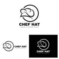 kock hatt logotyp, restaurang kock vektor, design för restaurang, catering, delikatessbutik, bageri vektor