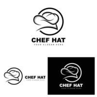 kock hatt logotyp, restaurang kock vektor, design för restaurang, catering, delikatessbutik, bageri vektor