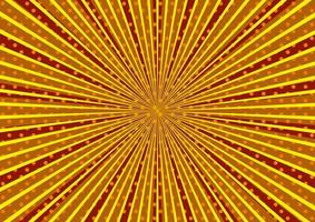 Hintergrund mit gelben und orangefarbenen Zoomlinien vektor