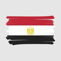 Ägypten Flaggenpinsel vektor