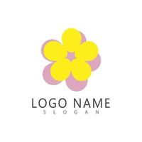 Schönheit Plumeria Symbol Blumen Design Illustration Symbol vektor