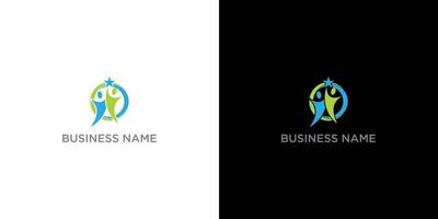 människor logotyp, team, succes människor arbete, grupp och gemenskap, grupp företag och företag logotyp vektor