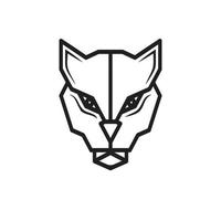 panter huvud logotyp ikon vektor design