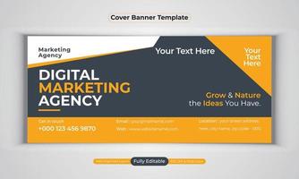 digitale Marketingagentur Business Banner Design moderne Layout-Vektorvorlage vektor