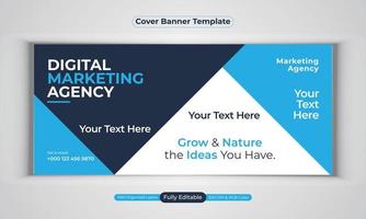 digitale Marketingagentur Business Banner Design moderne Layout-Vektorvorlage vektor