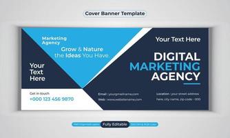 digitale Marketingagentur Business Banner Design moderne Layout-Vektorvorlage vektor