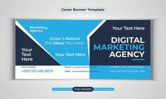 digitale Marketingagentur Business Banner Design moderne Layout-Vektorvorlage vektor