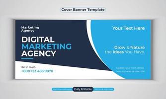 digitale Marketingagentur Business Banner Design moderne Layout-Vektorvorlage vektor