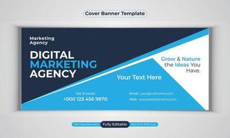 digitale Marketingagentur Business Banner Design moderne Layout-Vektorvorlage vektor