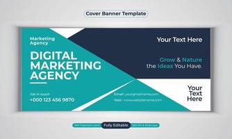 digitale Marketingagentur Business Banner Design moderne Layout-Vektorvorlage vektor