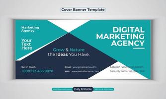 digitale Marketingagentur Business Banner Design moderne Layout-Vektorvorlage vektor