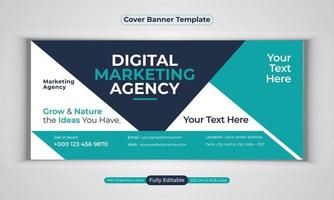 digitale Marketingagentur Business Banner Design moderne Layout-Vektorvorlage vektor