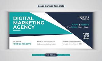 digitale Marketingagentur Business Banner Design moderne Layout-Vektorvorlage vektor