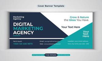 digitale Marketingagentur Business Banner Design moderne Layout-Vektorvorlage vektor