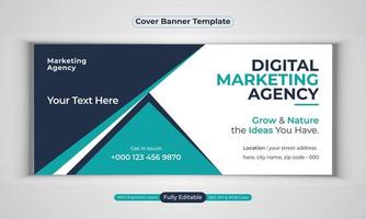 digitale Marketingagentur Business Banner Design moderne Layout-Vektorvorlage vektor