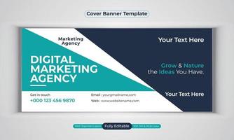 digitale Marketingagentur Business Banner Design moderne Layout-Vektorvorlage vektor