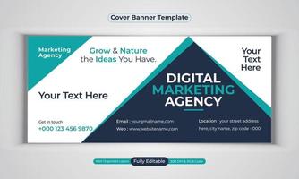 digitale Marketingagentur Business Banner Design moderne Layout-Vektorvorlage vektor