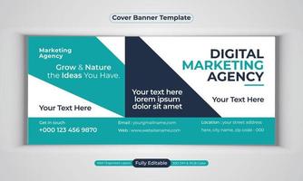 digitale Marketingagentur Business Banner Design moderne Layout-Vektorvorlage vektor