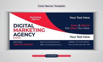 digitale Marketingagentur Business Banner Design moderne Layout-Vektorvorlage vektor