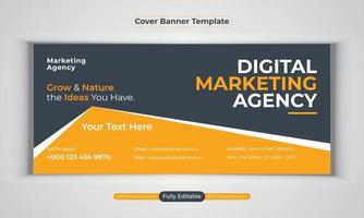 digitale Marketingagentur Business Banner Design moderne Layout-Vektorvorlage vektor