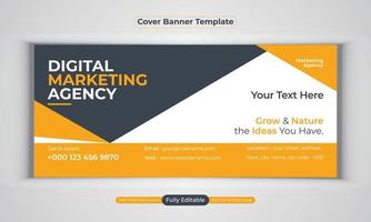 digitale Marketingagentur Business Banner Design moderne Layout-Vektorvorlage vektor