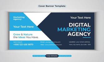 digitale Marketingagentur Business Banner Design moderne Layout-Vektorvorlage vektor