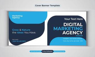 digitale Marketingagentur Business Banner Design moderne Layout-Vektorvorlage vektor