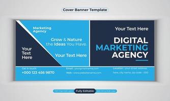 digitale Marketingagentur Business Banner Design moderne Layout-Vektorvorlage vektor