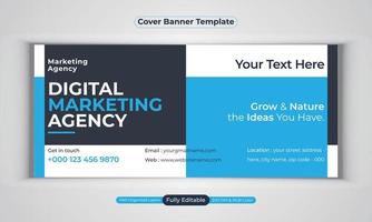 digitale Marketingagentur Business Banner Design moderne Layout-Vektorvorlage vektor