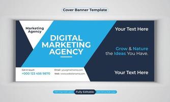 digitale Marketingagentur Business Banner Design moderne Layout-Vektorvorlage vektor