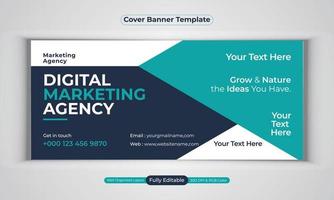 digitale Marketingagentur Business Banner Design moderne Layout-Vektorvorlage vektor