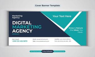 digitale Marketingagentur Business Banner Design moderne Layout-Vektorvorlage vektor