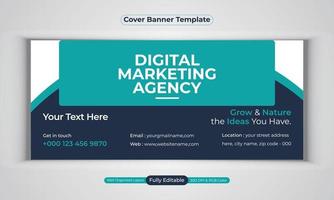 digitale Marketingagentur Business Banner Design moderne Layout-Vektorvorlage vektor