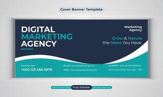 digitale Marketingagentur Business Banner Design moderne Layout-Vektorvorlage vektor