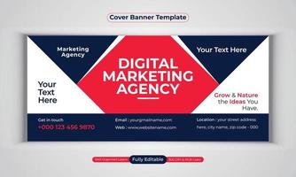 digitale Marketingagentur Business Banner Design moderne Layout-Vektorvorlage vektor