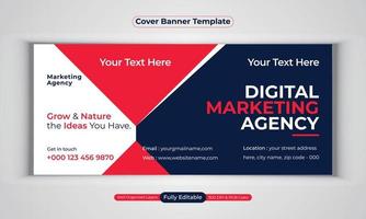 digitale Marketingagentur Business Banner Design moderne Layout-Vektorvorlage vektor