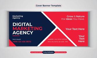 digitale Marketingagentur Business Banner Design moderne Layout-Vektorvorlage vektor