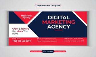 digitale Marketingagentur Business Banner Design moderne Layout-Vektorvorlage vektor