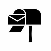 Mailbox-Symbol-Illustrationsvorlage. Aktienvektor. vektor