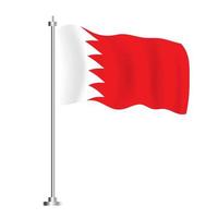 bahrain flagga. isolerat Vinka flagga av bahrain Land. vektor